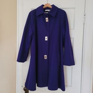 Chic Purple Women's Trench Coat
